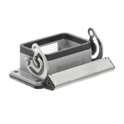 Weidmüller 1202100000, HDC muhafazaları, Boyut: 3, Koruma derecesi: IP65, takılı durumda, Bölme muhafazası, Uç kilitleme kelepçesi, alt taraf, Yan kilitleme kelepçesi değiştirilemez, Standart