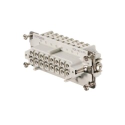 Weidmüller 1207700000, HDC ek parçası, Dişi, 500 V, 16 A, Kutup sayısı: 16, Vida bağlantısı, Boyut: 6 - Weidmüller