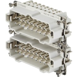 Weidmüller 1217500000, HDC ek parçası, Erkek, 500 V, 16 A, Kutup sayısı: 16, Vida bağlantısı, Boyut: 6