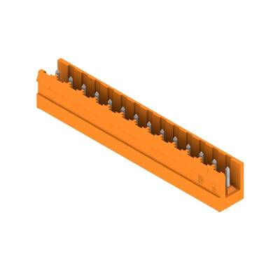 Weidmüller 1240760000, PCB fiş konnektörü, erkek başlık, açık taraf, THT lehim bağlantısı, 5,08 mm, Kutup sayısı: 14, 180°, Lehim pimi uzunluğu (l): 3,2 mm, kalaylı - 1