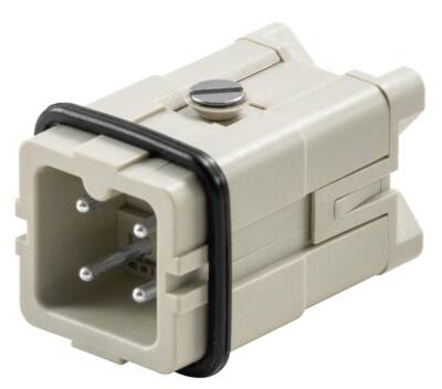 Weidmüller 1498100000, HDC ek parçası, Erkek, 400 V, 16 A, Kutup sayısı: 3, Vida bağlantısı, Boyut: 1 - 1