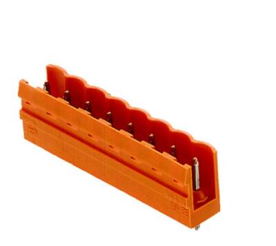 Weidmüller 1517360000, PCB fiş konnektörü, erkek başlık, açık taraf, THT lehim bağlantısı, 5,08 mm, Kutup sayısı: 3, 180°, Lehim pimi uzunluğu (l): 3,2 mm, kalaylı, turuncu - 1