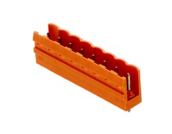Weidmüller 1517460000, PCB fiş konnektörü, erkek başlık, açık taraf, THT lehim bağlantısı, 5,08 mm, Kutup sayısı: 4, 180°, Lehim pimi uzunluğu (l): 3,2 mm, kalaylı, turuncu