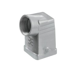 Weidmüller 1652480000, HDC muhafazaları, Boyut: 1, Koruma derecesi: IP65, takılı durumda, Yandan kablo girişi, Fiş yuvası, Alt tarafta yan kilitleme kelepçesi, Standart, Kablo girişlerinin boyutu: PG 11