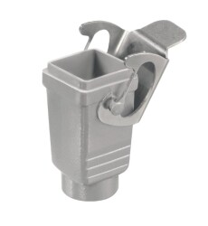 Weidmüller 1652500000, HDC muhafazaları, Boyut: 1, Koruma derecesi: IP65 (takılı durumda), Bağlantı muhafazası, Alt tarafta yan kilitleme kelepçesi, Standart, Kablo girişlerinin boyutu: PG 11