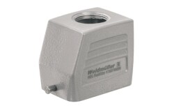 Weidmüller 1652640000, HDC muhafazaları, Boyut: 3, Koruma derecesi: IP65, takılı durumda, Üstten kablo girişi, Fiş yuvası, Alt tarafta uç kilitleme kelepçesi, Standart, Kablo girişlerinin boyutu: PG 16