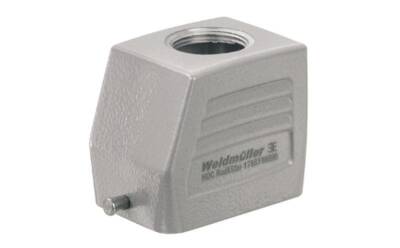 Weidmüller 1652640000, HDC muhafazaları, Boyut: 3, Koruma derecesi: IP65, takılı durumda, Üstten kablo girişi, Fiş yuvası, Alt tarafta uç kilitleme kelepçesi, Standart, Kablo girişlerinin boyutu: PG 16 - 1