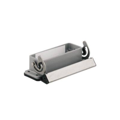 Weidmüller 1664920000, HDC muhafazaları, Boyut: 5, Koruma derecesi: IP65, takılı durumda, Bölme muhafazası, Uç kilitleme kelepçesi, alt taraf, Standart - 1