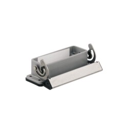 Weidmüller 1664920000, HDC muhafazaları, Boyut: 5, Koruma derecesi: IP65, takılı durumda, Bölme muhafazası, Uç kilitleme kelepçesi, alt taraf, Standart