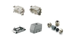 Weidmüller 1712670000, RockStar® HDC kitleri-Ağır hizmet tipi konnektörler, Kit, HE, Boyut: 4, Kutuplar: 10, Vida bağlantısı, 500 V, 16 A, döküm alüminyum, PG 16