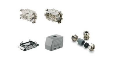 Weidmüller 1712670000, RockStar® HDC kitleri-Ağır hizmet tipi konnektörler, Kit, HE, Boyut: 4, Kutuplar: 10, Vida bağlantısı, 500 V, 16 A, döküm alüminyum, PG 16 - 1