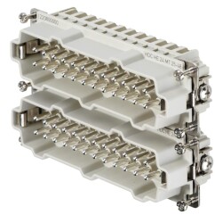 Weidmüller 1745870000, HDC ek parçası, Erkek, 500 V, 16 A, Kutup sayısı: 24, Gerilim-kelepçe bağlantısı, Boyut: 8