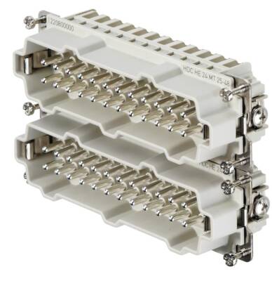 Weidmüller 1745870000, HDC ek parçası, Erkek, 500 V, 16 A, Kutup sayısı: 24, Gerilim-kelepçe bağlantısı, Boyut: 8 - 1