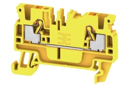 Weidmüller 1521940000 ,A2C 2.5 YL, Geçiş terminali, PUSH IN, 2,5 mm², 800 V, 24 A, sarı- 1521940000