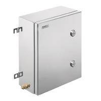 Weidmüller 1200180000, Klippon TB QL (Terminal Kutusu - Çeyrek Kilit), Boş muhafaza, paslanmaz çelik muhafaza, Yükseklik: 350 mm, Genişlik: 260 mm, Derinlik: 200 mm, Bağlantı plakaları: Alt, üst, Malzeme: Paslanmaz çelik 1.4404 (316L), elektro-cilalı - 1