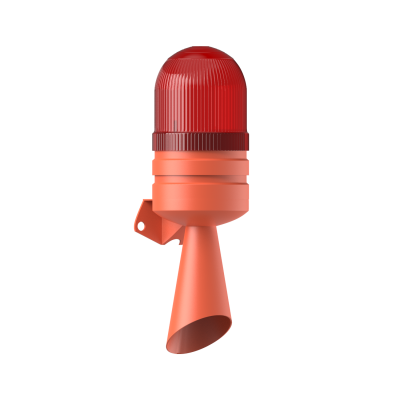 MESAN MS 5811.1.110-220VAC Ø70 Xenon Çakar 2 Ses Borulu Elektronik Siren Duvar Montaj - 2