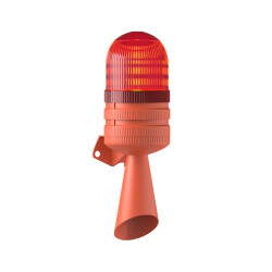 MESAN MS 5811.1.110-220VAC Ø70 Xenon Çakar 2 Ses Borulu Elektronik Siren Duvar Montaj