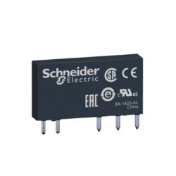 Schneider Electric RSL1AB4BD, İnce Arabirim Fiş Takılabilir Röle, Harmony Elektromekanik Röleler, 6A, 1C/O, Standart, 24V DC