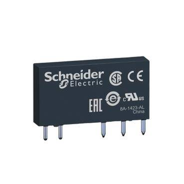 Schneider Electric RSL1AB4BD, İnce Arabirim Fiş Takılabilir Röle, Harmony Elektromekanik Röleler, 6A, 1C/O, Standart, 24V DC - 1